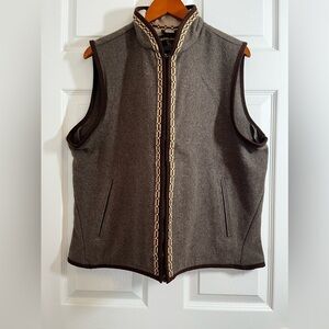 Woolrich Brown Women's Vest. 100% Wool. Size XL